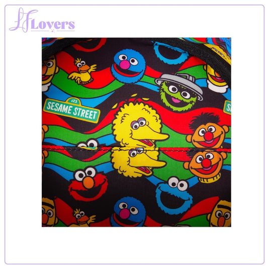Loungefly Sesame Street Cookie Monster Plush Mini Backpack