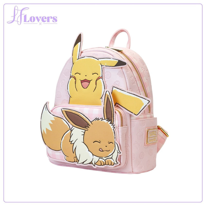 Load image into Gallery viewer, Loungefly Pokemon Pikachu &amp; Eevee Mini Backpack

