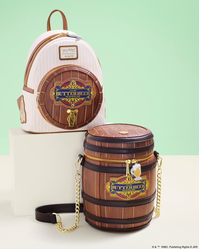 Load image into Gallery viewer, Loungefly Warner Brothers Harry Potter Butterbeer Barrel Crossbody - PRE ORDER - LF Lovers
