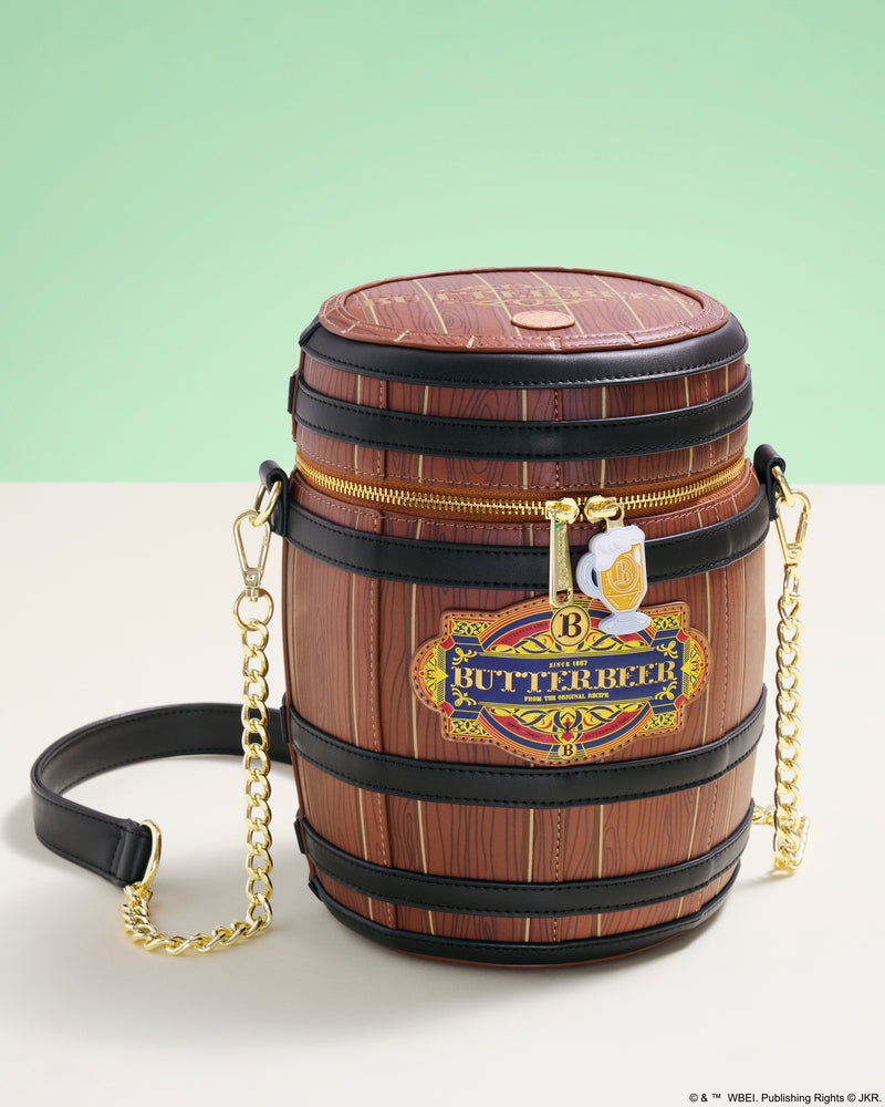 Load image into Gallery viewer, Loungefly Warner Brothers Harry Potter Butterbeer Barrel Crossbody - PRE ORDER - LF Lovers
