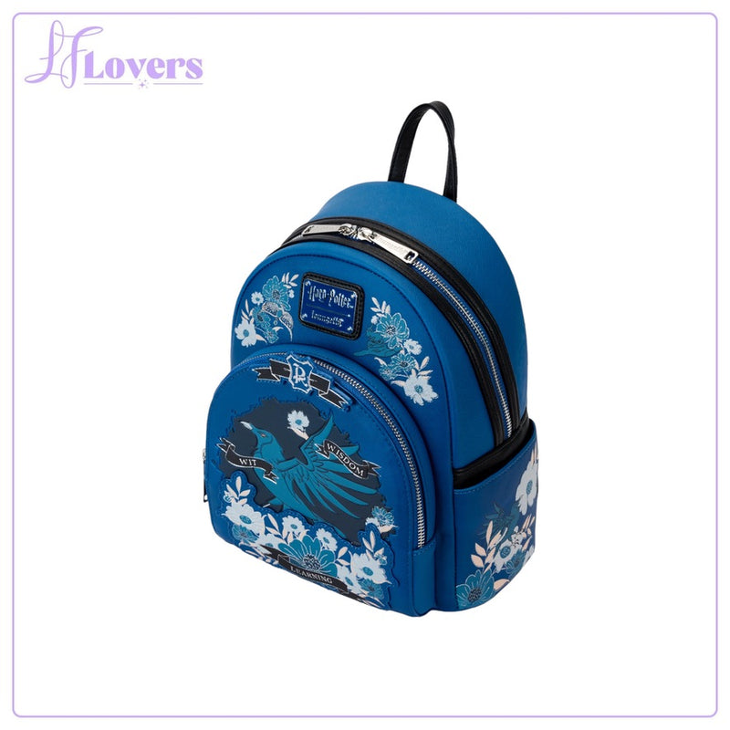 Load image into Gallery viewer, Loungefly Warner Brothers Harry Potter Ravenclaw House Tattoo Mini Backpack - PRE ORDER - LF Lovers
