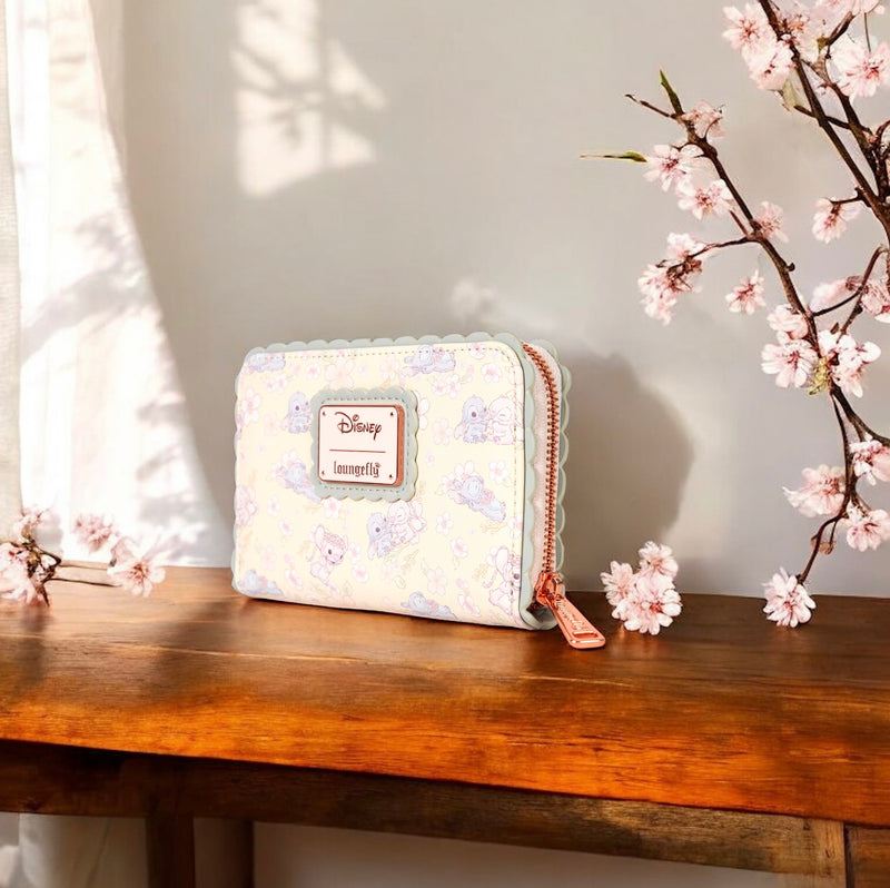 Load image into Gallery viewer, Loungefly Disney Cute Stitch Cherry Blossom Zip Around Wallet - PRE ORDER
