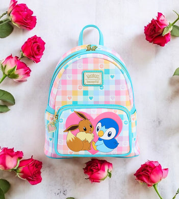 Loungefly Pokemon Piplup And Eevee Friends Mini Backpack