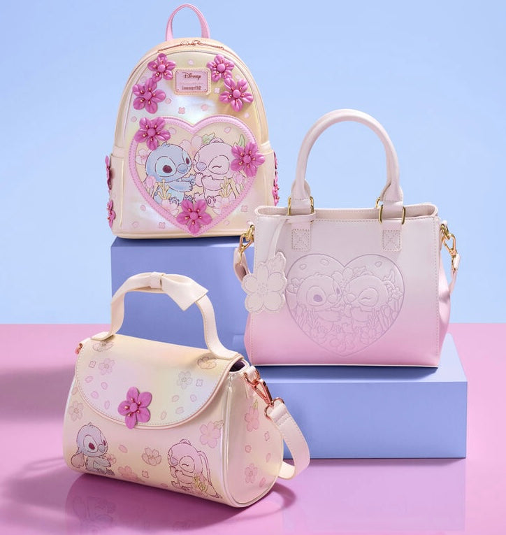 Load image into Gallery viewer, Loungefly Disney Cute Stitch Bow Handle Crossbody - PRE ORDER
