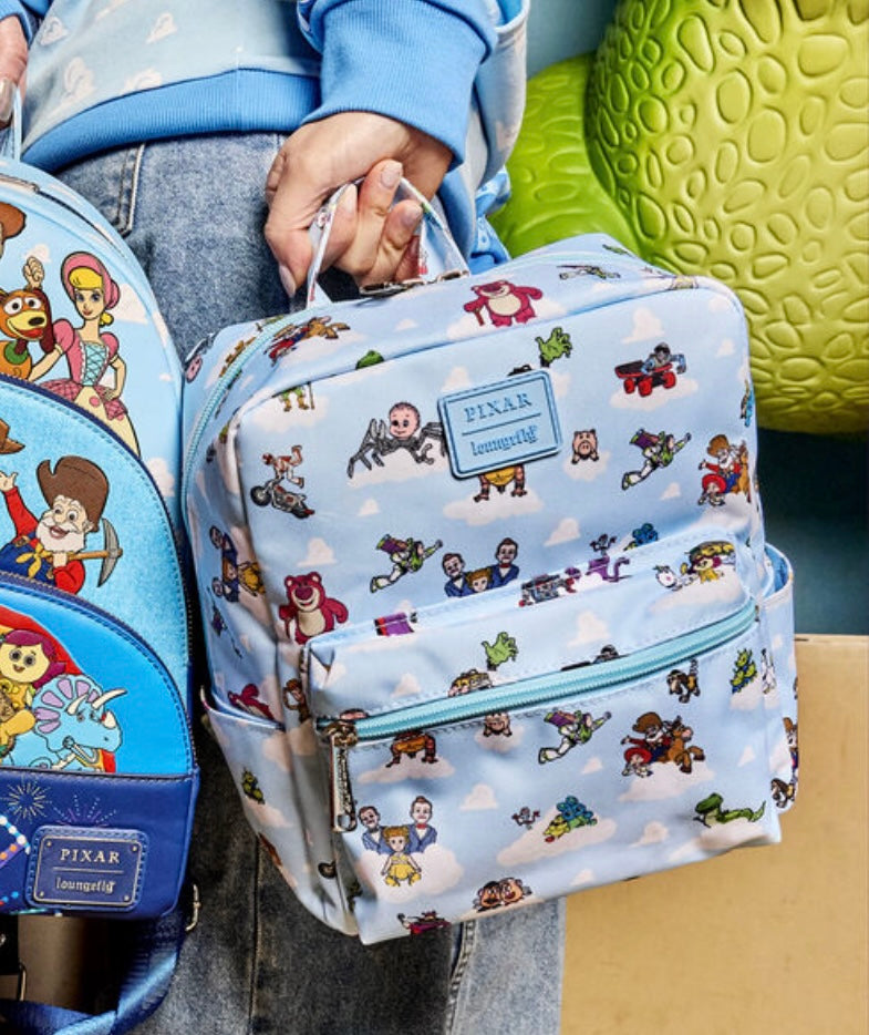 Load image into Gallery viewer, Loungefly Pixar Toy Story Movie Collab AOP Nylon Mini Backpack - LF Lovers
