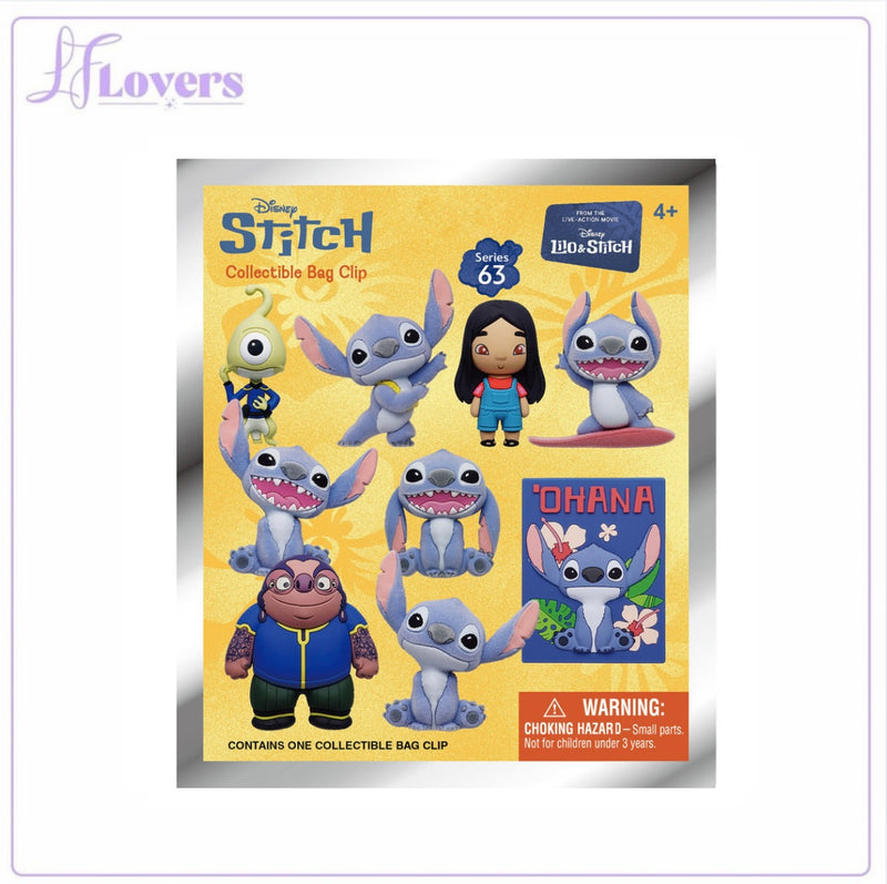 Load image into Gallery viewer, Lilo &amp; Stitch Movie - Series 63 - 3D Foam Bag Clips - LF Lovers
