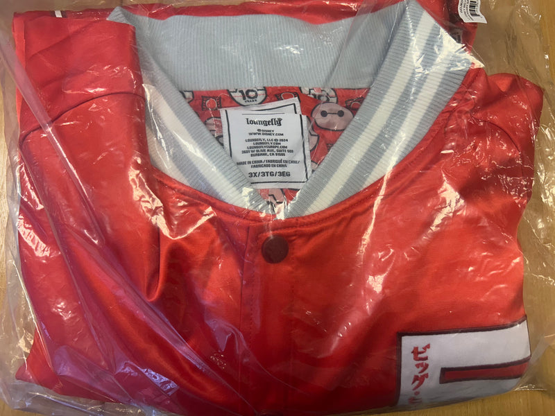 Load image into Gallery viewer, OUTLET - Loungefly Disney Big Hero 6 10th Anniversary Satin Bomber Jacket - RETURN
