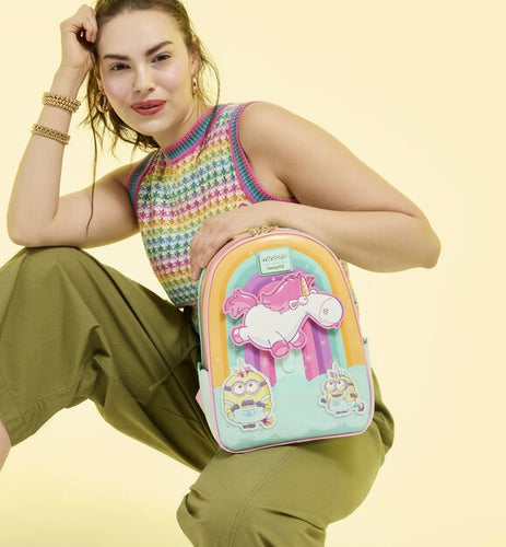 Loungefly Universal Minions Fluffy Unicorn Mini Backpack - PRE ORDER