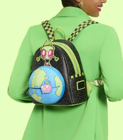 Load image into Gallery viewer, Loungefly Nickelodeon Invader Zim Glow Mini Backpack
