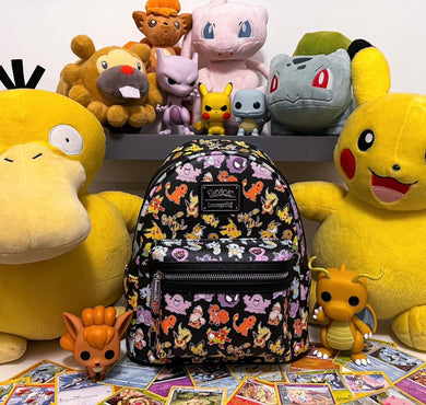 Loungefly Pokémon Multi Characters All Over Print Mini Backpack - LF Lovers