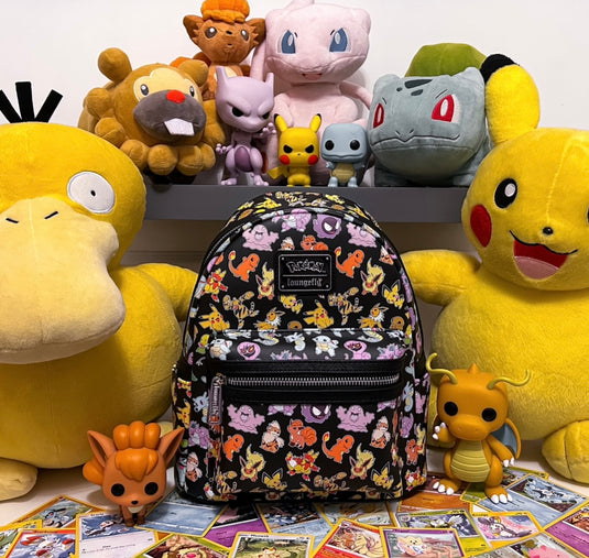 Loungefly Pokémon Multi Characters All Over Print Mini Backpack - LF Lovers