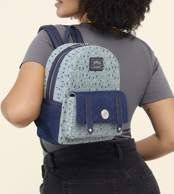 Loungefly Pokemon Faux Denim Mini Backpack - PRE ORDER