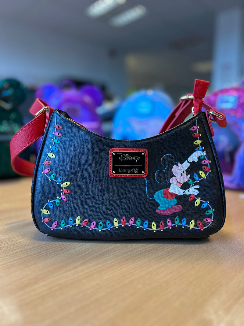 Load image into Gallery viewer, OUTLET - Loungefly Disney Mickey Mouse and Friends Light Up Decorations Crossbody - FAULTY - LF Lovers
