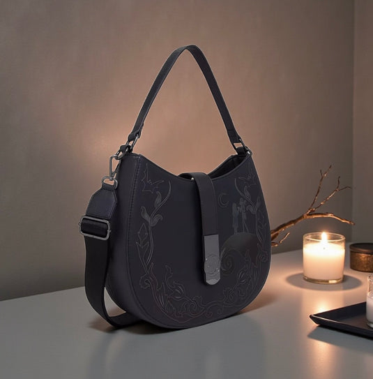 Loungefly Disney The Nightmare Before Christmas Jack & Sally Scene Tonal Handbag