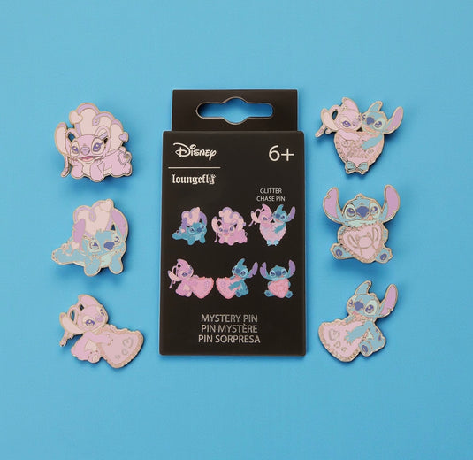 Loungefly Disney Lilo & Stitch Angel Hearts Mystery Box Pins