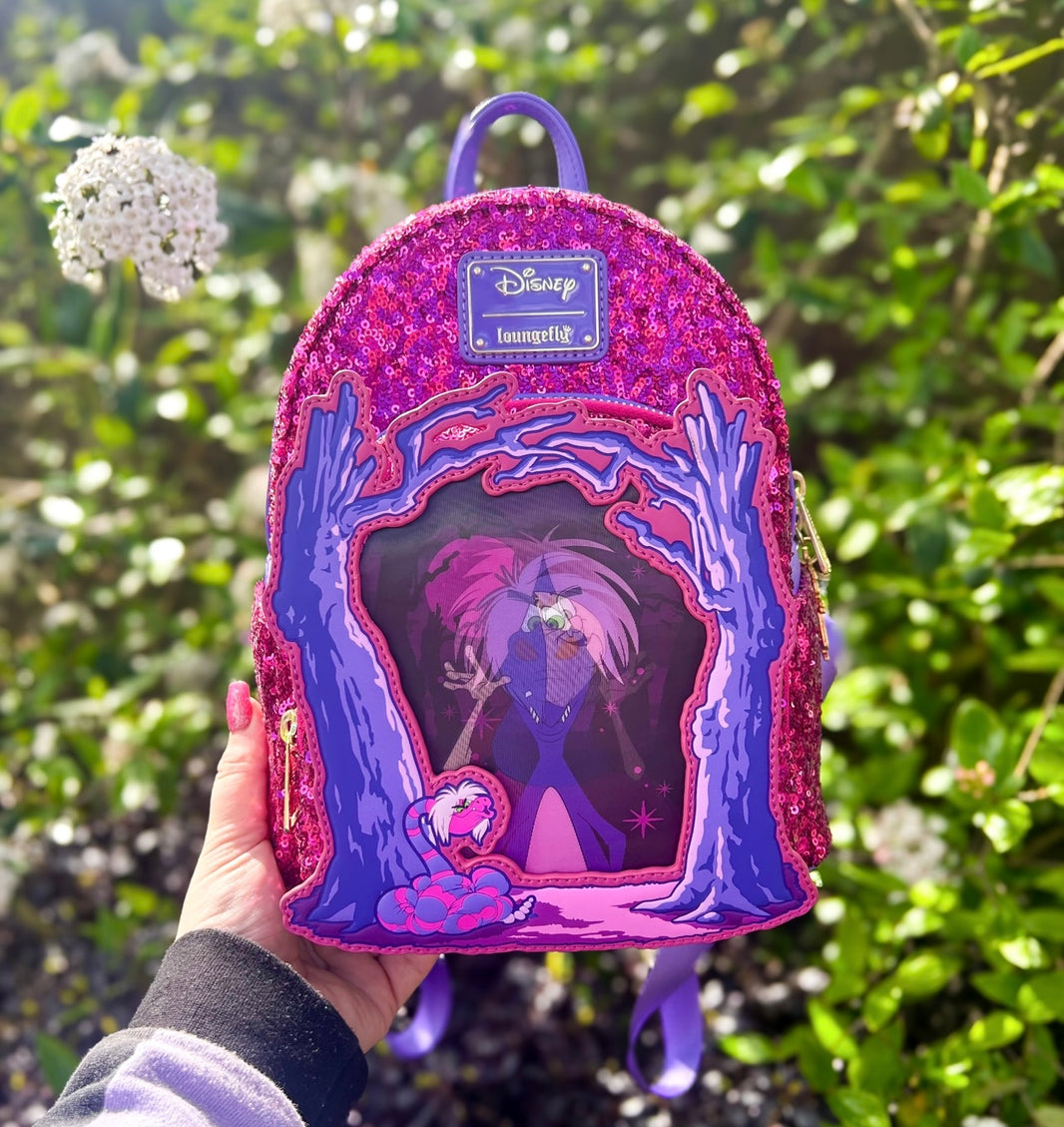 Loungefly Disney Sword and the Stone Madam Mim Lenticular Mini Backpac ...