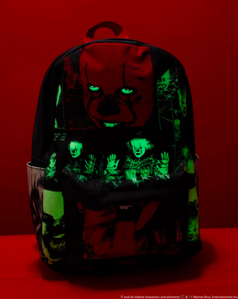 Load image into Gallery viewer, Loungefly Warner Brothers It Pennywise I Heart Horror Nylon Full Size Backpack
