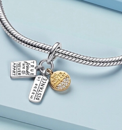 Load image into Gallery viewer, Pandora Friendship Triple Dangle Charm
