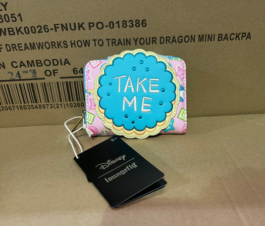 OUTLET - Loungefly Disney Alice In Wonderland Take Me Cookies Zip Around Wallet - PROMO