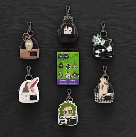 Loungefly Warner Brothers Beetlejuice Mini Backpack Bag Charms
