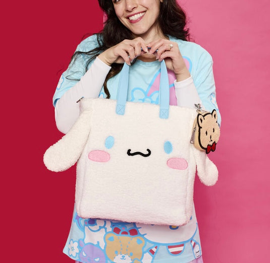 Loungefly Sanrio Cinnamoroll Sherpa Tote Bag With Coin Bag LF Lovers