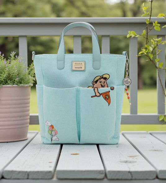 Loungefly Disney Pixar Up Russell Peeking Pocket Corduroy Tote- Coming Soon - LF Lovers