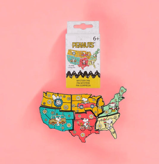 Loungefly Peanuts Snoopy Map Mystery Pins - PRE ORDER