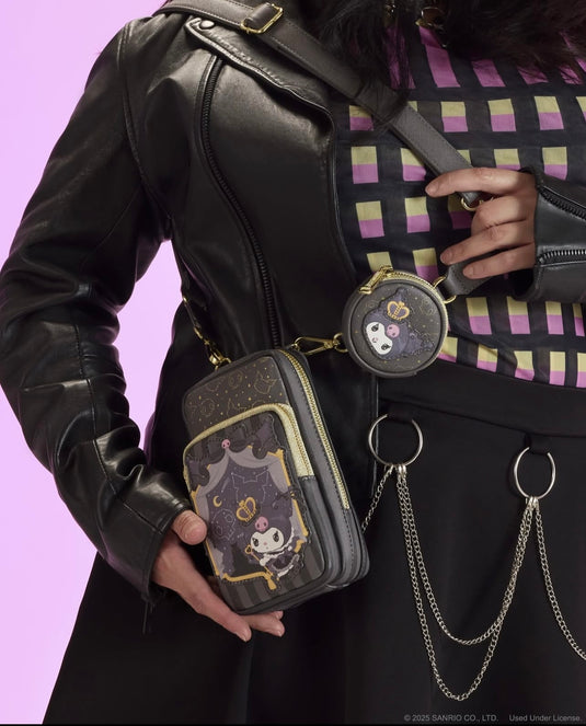 Loungefly Sanrio Kuromi 20th Anniversary Cell Phone Crossbody - PRE ORDER