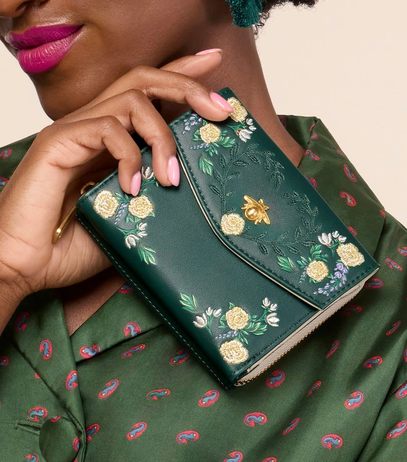 Load image into Gallery viewer, Loungefly Netflix Bridgerton Floral Zip Around Wallet - PRE ORDER - LF Lovers

