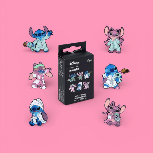 Loungefly Disney Stitch Bedtime Mystery Box Pins