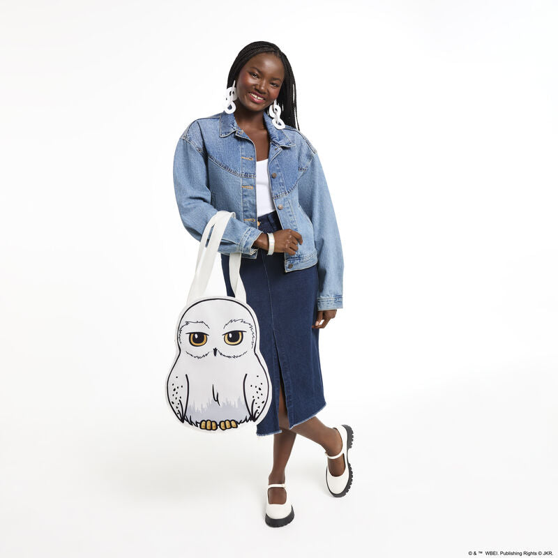 Load image into Gallery viewer, Loungefly Warner Brothers Harry Potter Hedwig Oversize Canvas Tote Bag - PRE ORDER
