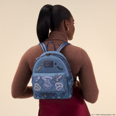 Loungefly Warner Brothers Harry Potter Denim Mini Backpack - PRE ORDER