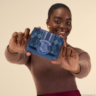 Loungefly Warner Brothers Harry Potter Denim Tri-Fold Wallet - PRE ORDER