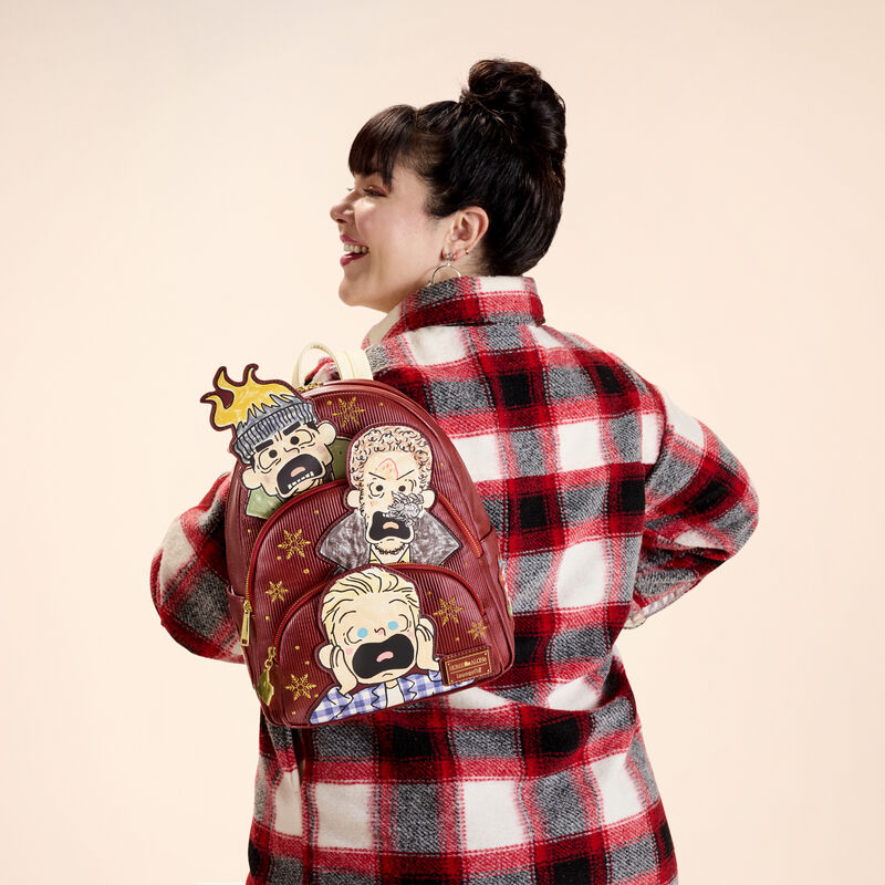 Load image into Gallery viewer, Loungefly Twentieth Century Studios Home Alone Triple Pocket Mid Size Backpack - PRE ORDER
