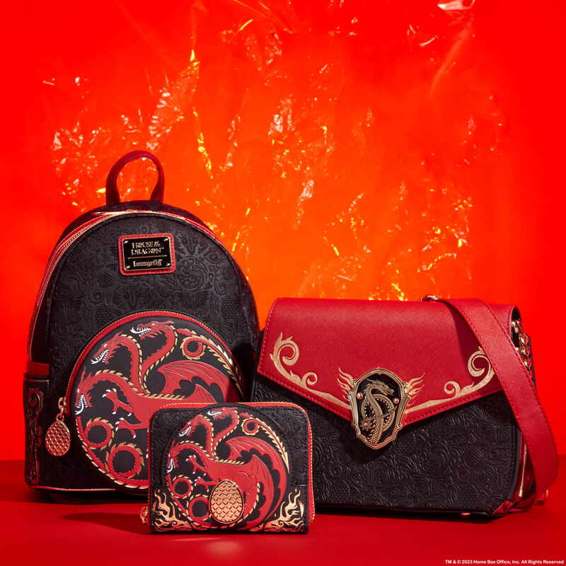 Load image into Gallery viewer, Loungefly HBO House of the Dragon Targaryen Mini Backpack - LF Lovers
