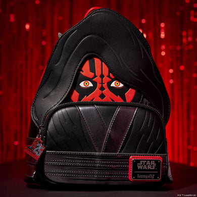 Loungefly Star Wars Phantom Menace 25th Anniversary Darth Maul Mini Backpack
