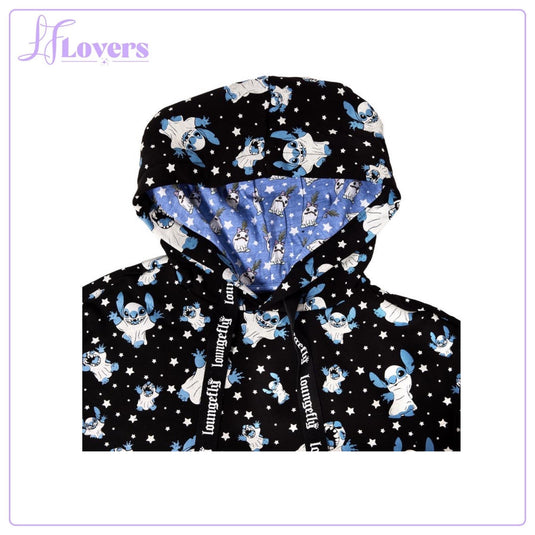 Loungefly Disney Stitch Ghost Hooded Sweatshirt