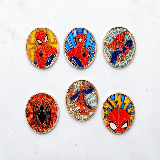 Loungefly Marvel Spider-Man Stained Glass Mystery Pin