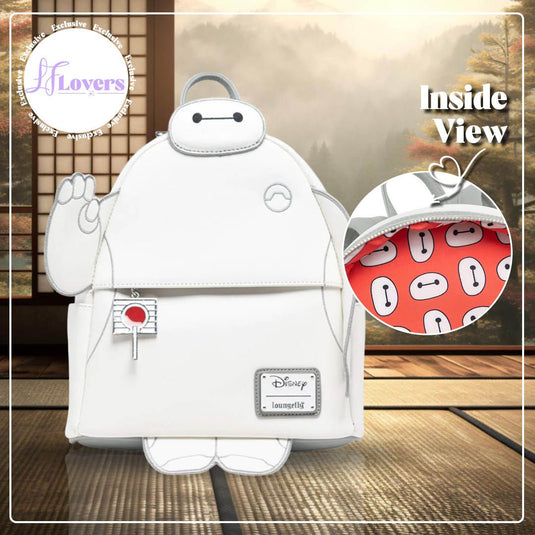 LF Lovers Exclusive - Loungefly Disney Glow in the Dark Talking Baymax Mini Backpack