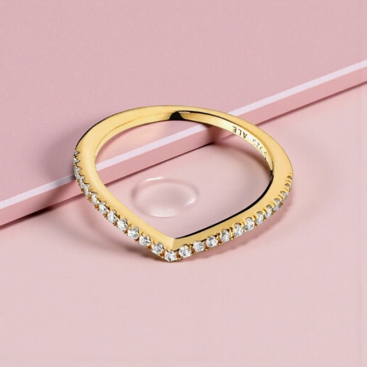 Load image into Gallery viewer, Pandora Sparkling Wishbone Ring - Size 56
