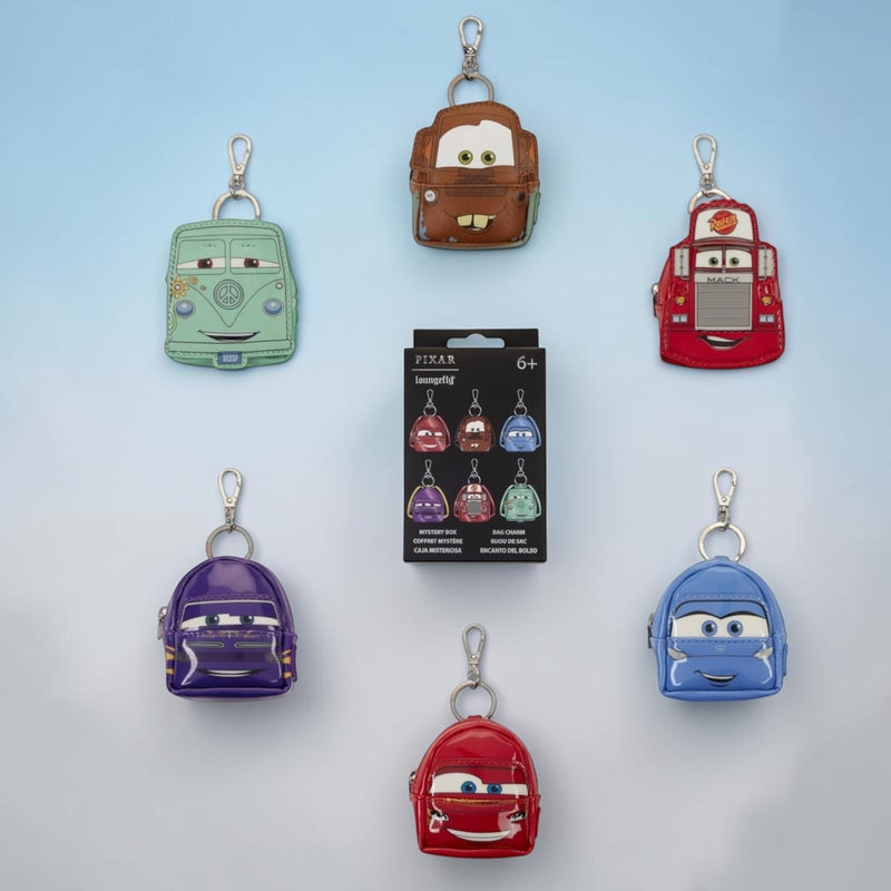 Load image into Gallery viewer, Loungefly Disney Pixar Cars 20th Anniversary Mystery Mini Backpack Keychain Charm - Preorder
