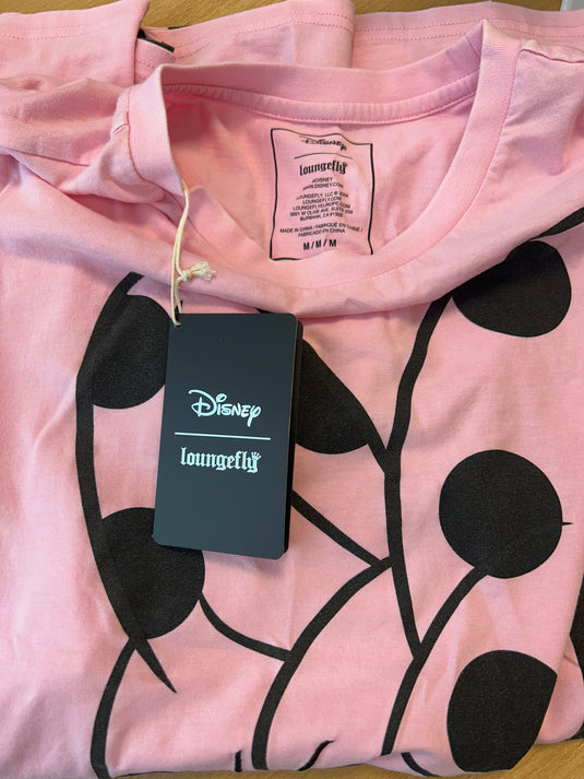 OUTLET - Loungefly Minnie Rocks The Dots Florals Unisex Tee - RETURN - LF Lovers