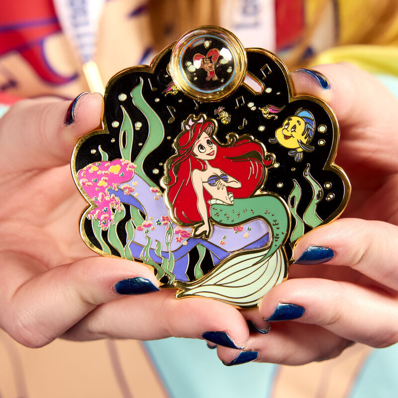 Loungefly Disney The Little Mermaid 35th Anniversary Life Is The Bubbles 3" Collector Box Pin ...