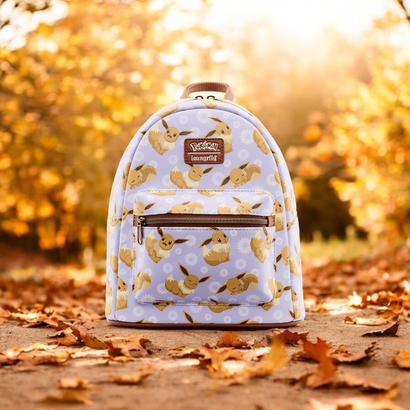 Load image into Gallery viewer, Loungefly Pokémon Eevee All Over Print Mini Backpack
