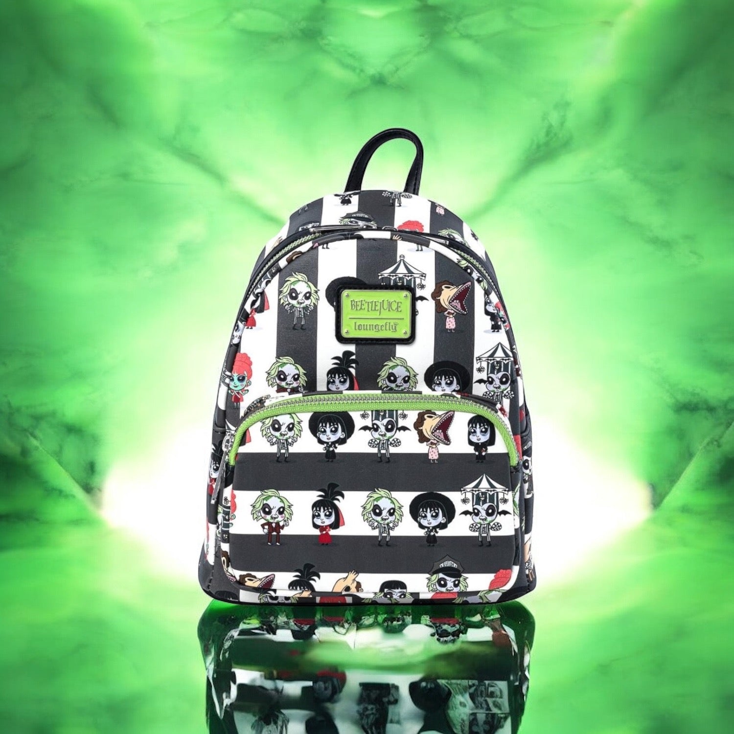 Loungefly Beetlejuice Group Chibi All Over Print Mini Backpack LF Lovers