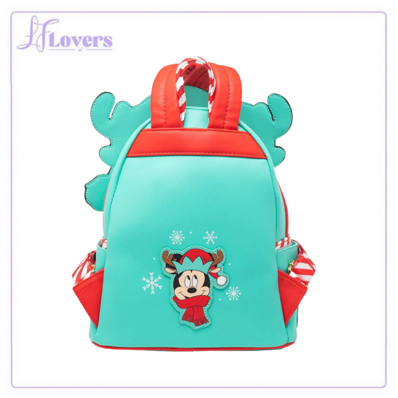Load image into Gallery viewer, Loungefly Disney Light Up Mickey Mouse Reindeer Cosplay Mini Backpack - LF Lovers
