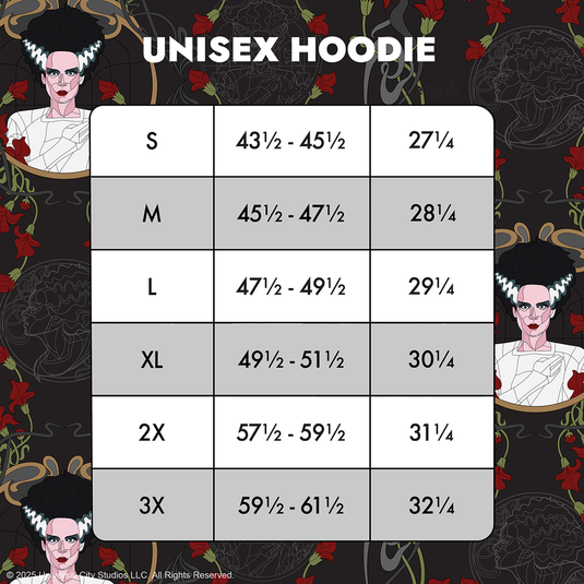 Loungefly Universal Bride Of Frankenstein Unisex Hoodie