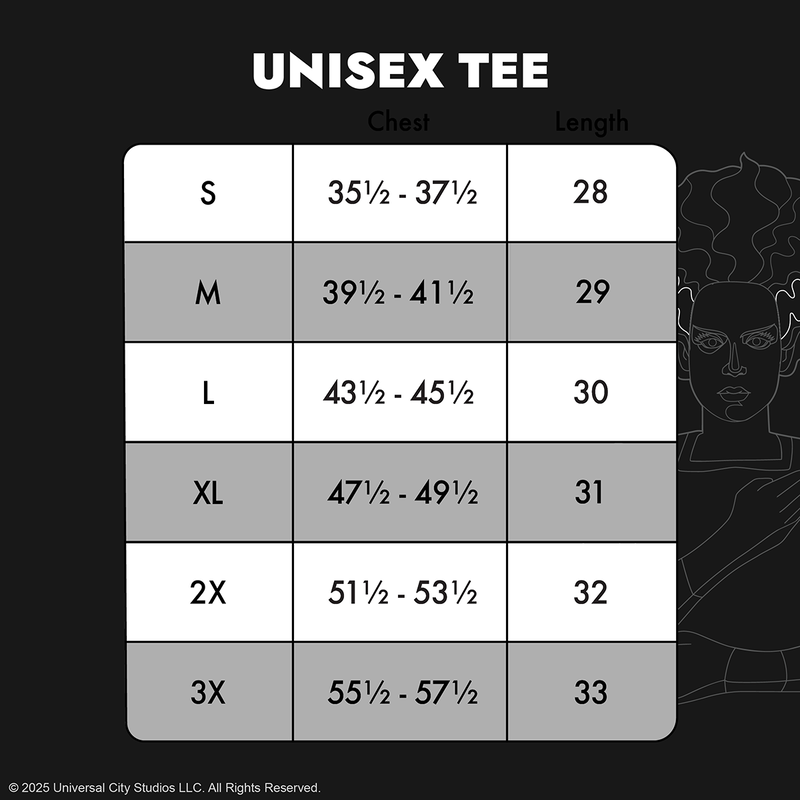 Load image into Gallery viewer, Loungefly Universal Bride Of Frankenstein Unisex Tee
