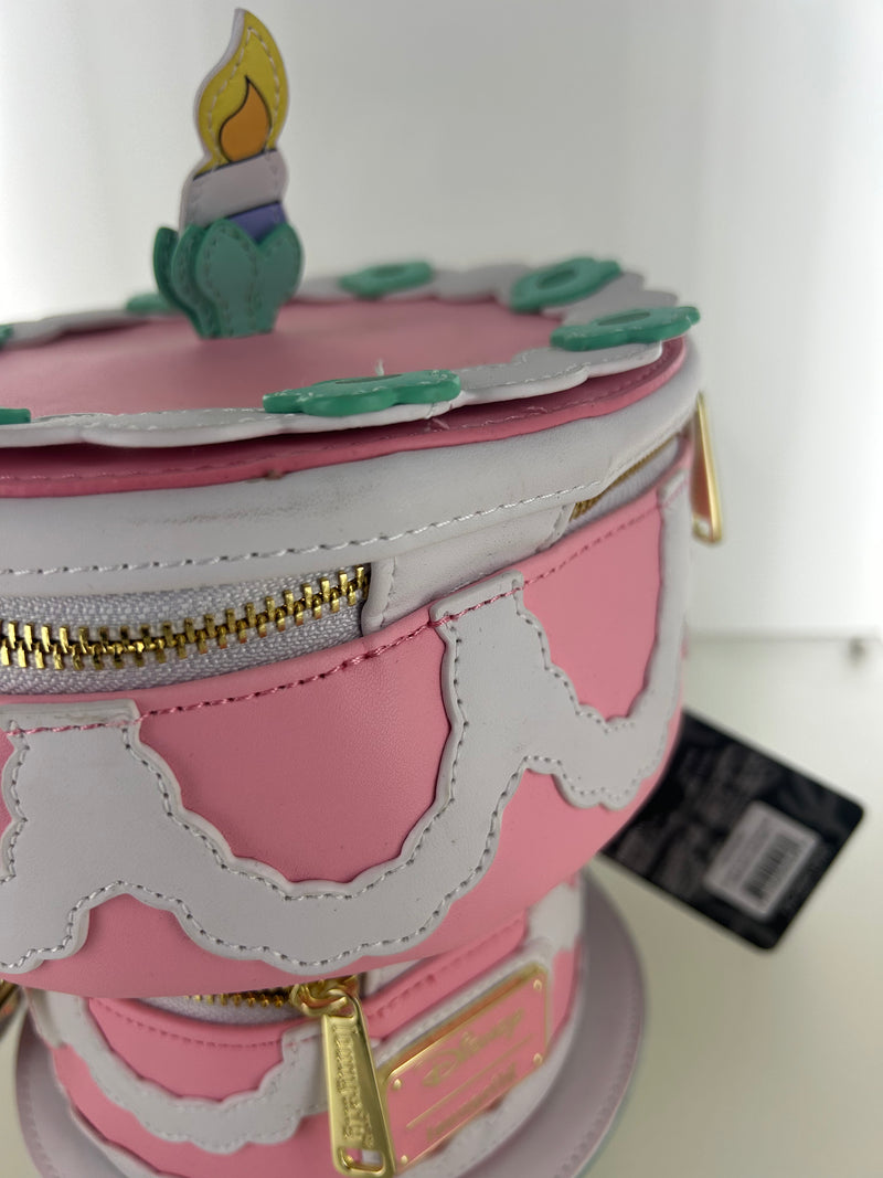 Load image into Gallery viewer, OUTLET - Loungefly Disney Alice in Wonderland Unbirthday Cake Crossbody Bag - DAMAGED - LF Lovers
