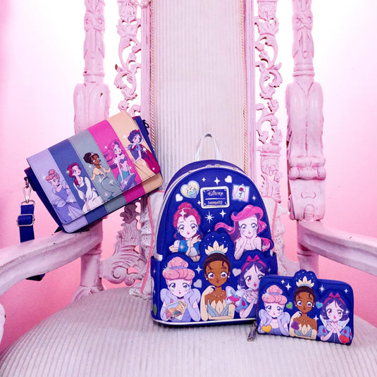 Loungefly Disney Princess Manga Style Zip Around Wallet - PRE ORDER - LF Lovers